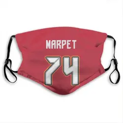 Ali Marpet Tampa Bay Buccaneers Red Jersey Name & Number Face Mask With PM2.5 Filter