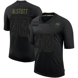 Nike Mike Alstott Tampa Bay Buccaneers Men's Limited Black 2020 Salute To Service Jersey